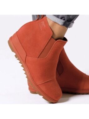 Sorel Women's Ankle Booties in Terracotta Suede